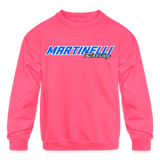 Mauritzio Martinelli | 2023 | Youth Crewneck Sweatshirt - neon pink