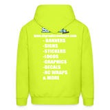 Steven Hulbert Graphics | 2023 | Adult Hoodie - safety green