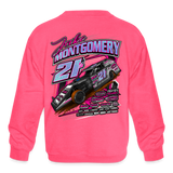 Jake Montgomery | 2023 | Youth Crewneck Sweatshirt - neon pink