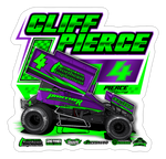 Cliff Pierce | Pierce Racing | 2024 | Kiss-Cut Vinyl Decal 2