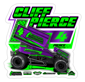 Cliff Pierce | Pierce Racing | 2024 | Kiss-Cut Vinyl Decal 2