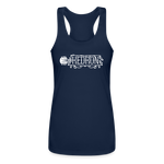 KEDRON | White Logo | Racerback Tank Top - navy