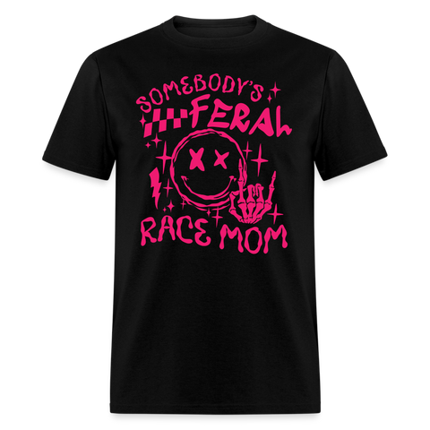 Feral Race Mom Pink | FSR Merch | Adult Shirt - black