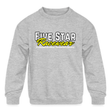 Five Star Racewear | Youth Crewneck Sweatshirt - heather gray