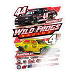 Wild Frogs Racing | 2025 |  Kiss-Cut Vinyl Decal 2 - transparent glossy