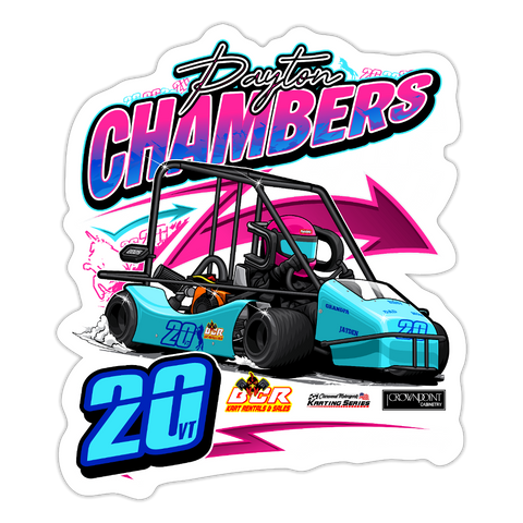 Payton Chambers | 2025 |  Kiss-Cut Vinyl Decal 2 - white matte