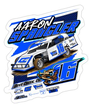 Aaron Spangler | 2024 | Kiss-Cut Vinyl Decal 2