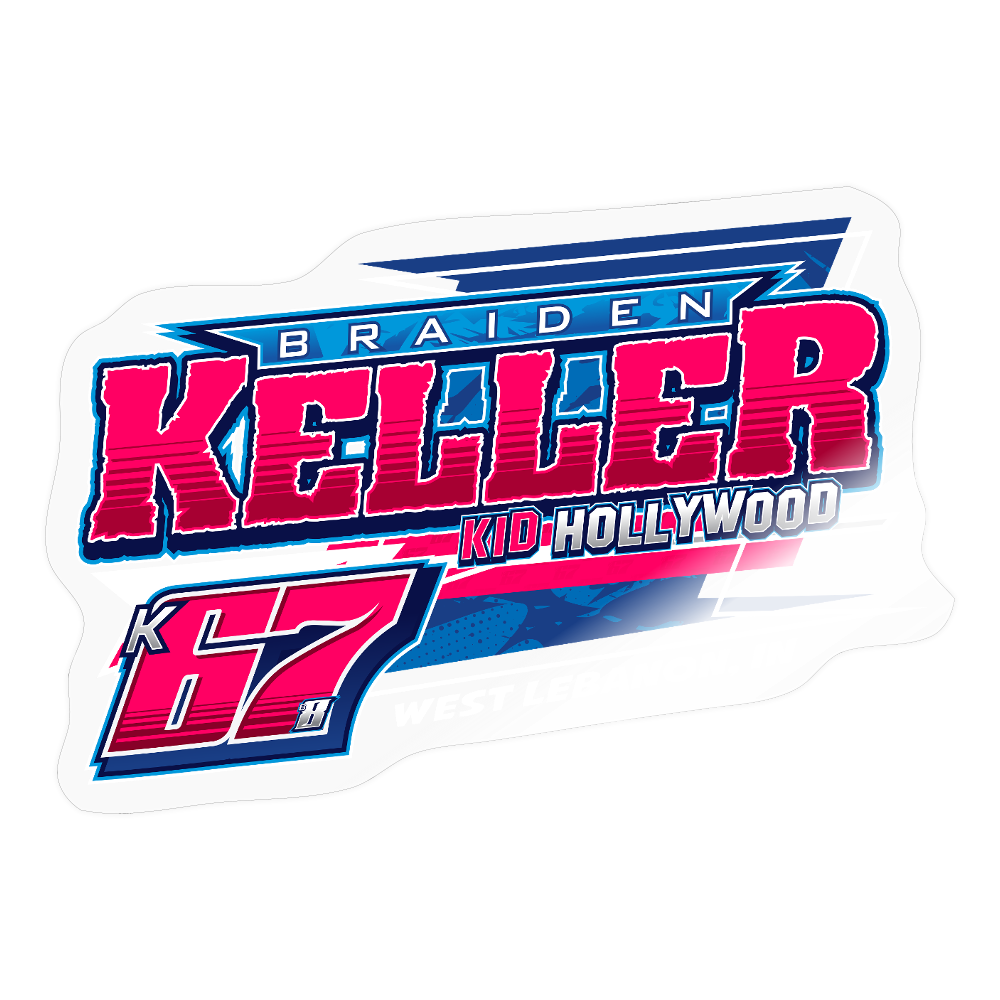 Braiden Keller | 2025 | Kiss-Cut Vinyl Decal – Five Star Racewear