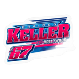 Braiden Keller | 2025 |  Kiss-Cut Vinyl Decal - transparent glossy