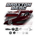 Braxton Berg | 2025 |  Kiss-Cut Vinyl Decal 2 - transparent glossy