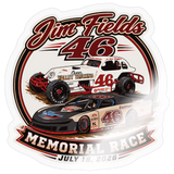 Jim Fields 46 | 2026 | Kiss-Cut Vinyl Decal - transparent glossy