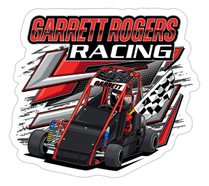 Garrett Rogers | 2024 | Kiss-Cut Vinyl Decal 2