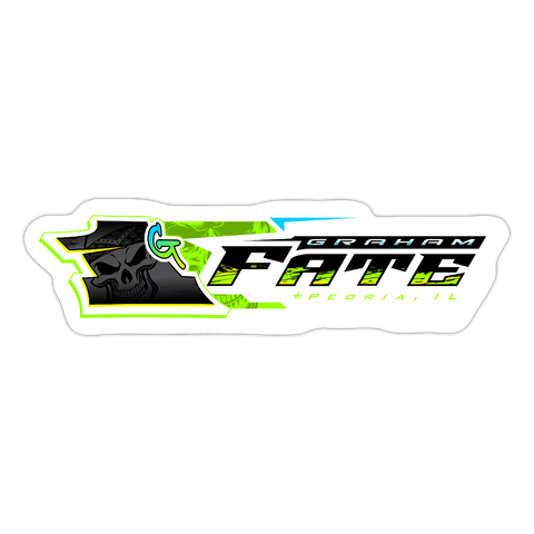Graham Fate | 2025 |  Kiss-Cut Vinyl Decal - white matte