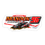 Brody Brandon | 2025 |  Kiss-Cut Vinyl Decal - white matte