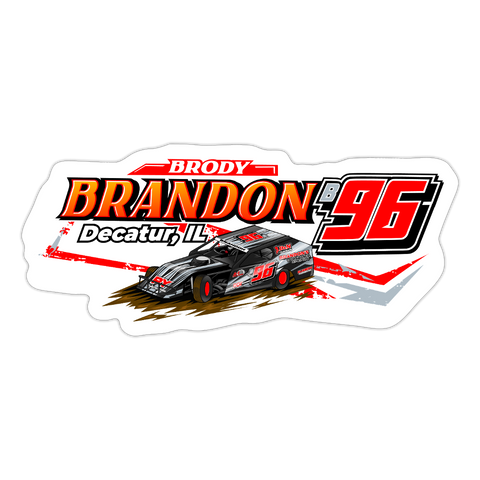 Brody Brandon | 2025 |  Kiss-Cut Vinyl Decal - white matte
