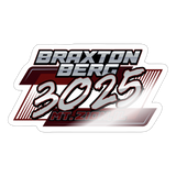 Braxton Berg | 2025 |  Kiss-Cut Vinyl Decal - white glossy