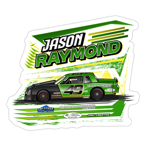 Jason Raymond | 2025 |  Kiss-Cut Vinyl Decal 2 - white matte