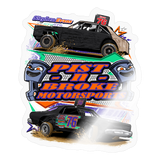 Pist-N-Broke Motorsports | 2025 |  Kiss-Cut Vinyl Decal - transparent glossy