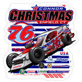 Connor Christmas | 2026 | Kiss-Cut Vinyl Decal 2 - white matte