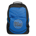 Born To Race Circle | Blue | Computer Backpack - royal blue
