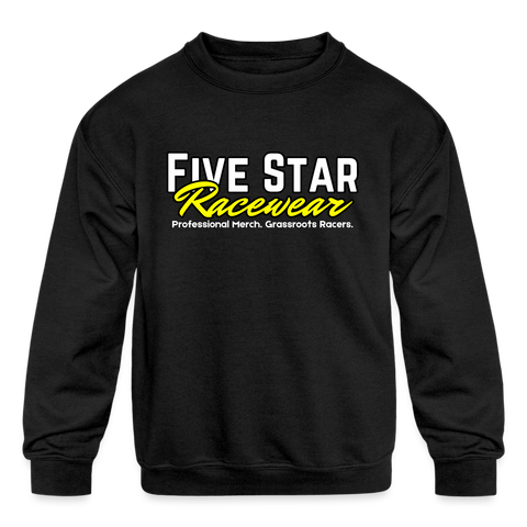 Five Star Racewear | Youth Crewneck Sweatshirt - black