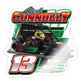 Abel Connolly | 2025 |  Kiss-Cut Vinyl Decal 2 - white glossy