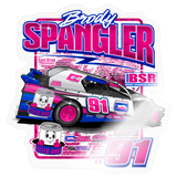 Brody Spangler | 2026 | Kiss-Cut Vinyl Decal 2 - transparent glossy