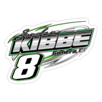 Jordan Kibbe | 2023 |  Kiss-Cut Vinyl Decal - white glossy