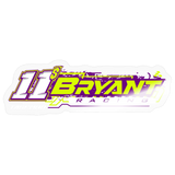 Bryant Racing | 2026 | Kiss-Cut Vinyl Decal - transparent glossy
