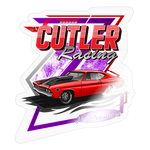 Cutler Racing | 2025 |  Kiss-Cut Vinyl Decal 2 - transparent glossy