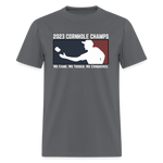 2023 Cornhole Champs | Adult T-Shirt - charcoal