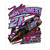 Jake Montgomery | 2023 |  Kiss-Cut Vinyl Decal - white matte