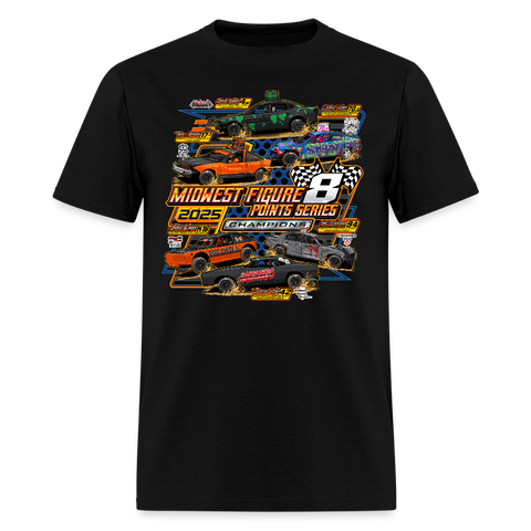 Midwest Figure 8 | 2025 | Adult T-Shirt (Front Only) - black