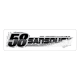 TJ Sansoucy | 2026 | Kiss-Cut Vinyl Decal - white glossy