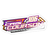 Cris Courson | 2026 | Kiss-Cut Vinyl Decal - white glossy