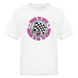 Born To Race | That Girl | Youth T-Shirt - white