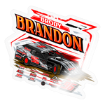 Brody Brandon | 2025 |  Kiss-Cut Vinyl Decal 2 - transparent glossy