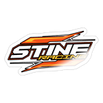 Stine Racing | 2025 |  Kiss-Cut Vinyl Decal - white glossy