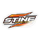 Stine Racing | 2025 |  Kiss-Cut Vinyl Decal - white glossy