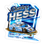 Charley Hess | 2025 |  Kiss-Cut Vinyl Decal 2 - white matte