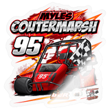 Myles Coutermarsh | 2026 | Kiss-Cut Vinyl Decal 2 - transparent glossy