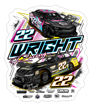 Wright Racing | 2024 | Kiss-Cut Vinyl Decal 2