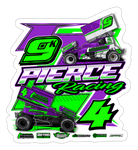 Pierce Racing | 2024 | Kiss-Cut Vinyl Decal 2