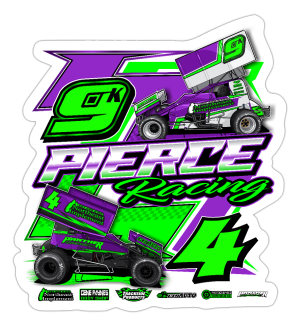 Pierce Racing | 2024 | Kiss-Cut Vinyl Decal 2