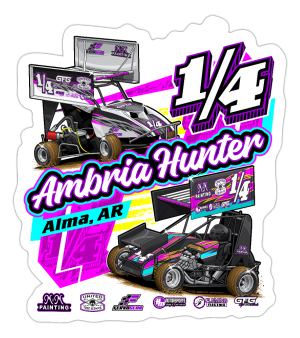 Ambria Hunter | 2024 | Kiss-Cut Vinyl Decal 2