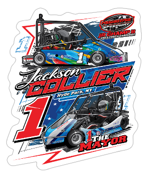 Jackson Collier Racing Jackson Collier | 2025 | Kiss-Cut Vinyl Decal 2 – Five Star Racewear