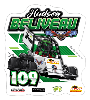 Hudson Beliveau | 2024 | Kiss-Cut Vinyl Decal 2