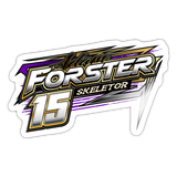 Adam Forster | 2025 |  Kiss-Cut Vinyl Decal - white glossy