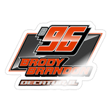 Brody Brandon | 2024 |  Kiss-Cut Vinyl Decal - white glossy