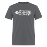 KEDRON | White Logo | Adult T-Shirt - charcoal